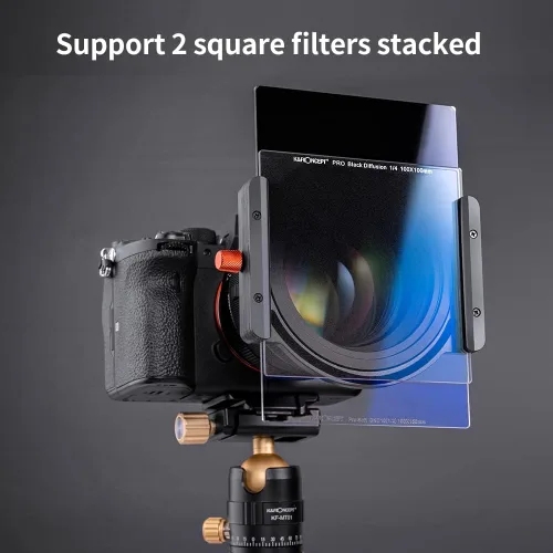 Miniatura 9 de Kit de soporte de filtro cuadrado ND64 (6 topes) de 3.937 x 3.937 in con 8 anillos adaptadores