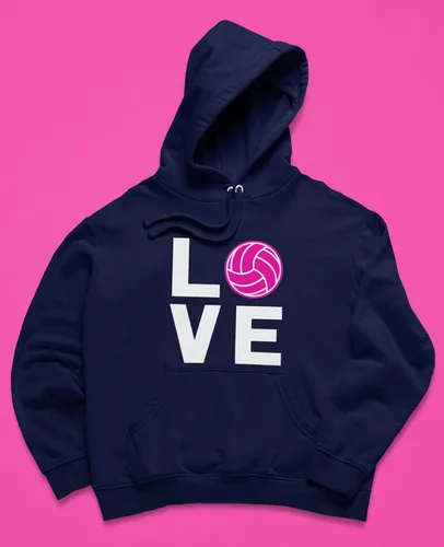 Miniatura 4 de Tstars Sudaderas con capucha para adolescentes y mujeres con diseño de voleibol