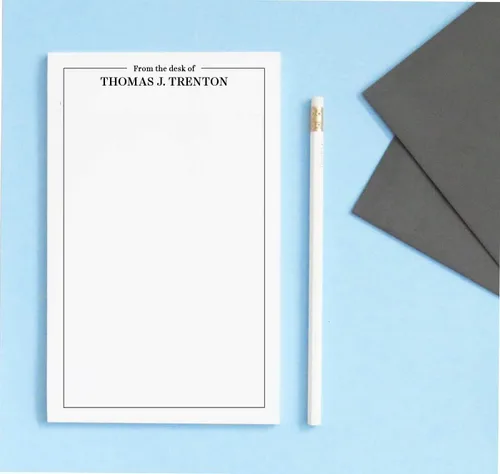 Miniatura 2 de From The Desk Of Men's Notepad - Bloc de notas profesionales para hombres o mujeres, regalo personalizado para hombres, juego de escritorio