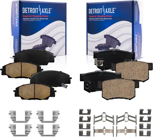 Miniatura 120 de Detroit Axle - Pastillas de Freno Delantero para Mercedes- Benz C230 C250 C300 SLK250, Pastillas de Freno Cerámica w/Reemplazo de Hardware