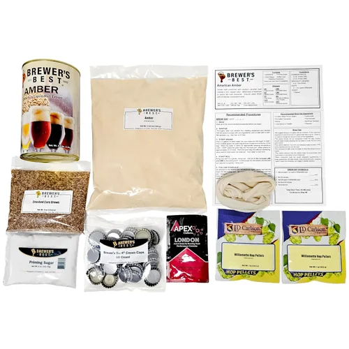 Miniatura 5 de Kit de ingredientes para preparación casera de cerveza Brewer's Best BIK-1007, American Amber