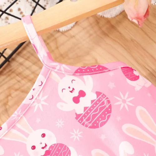 Miniatura 71 de Vestido de verano para niños pequeños, con diseño de dinosaurio, sin espalda, con lazo, vestido de playa de cumpleaños