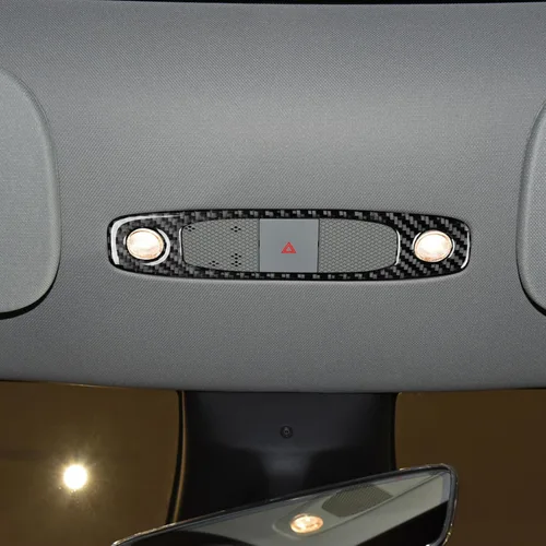 Miniatura 2 de 1 unidad de panel de cubierta de fibra de carbono, interruptor de faros delanteros Kit de ajuste interior para Tesla modelo 3 2017-2022 y modelo Y