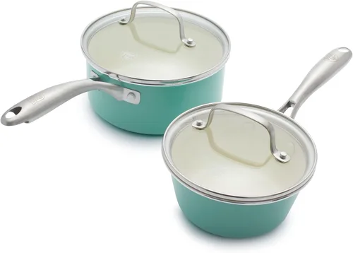 Miniatura 24 de GreenLife Artisan - Sartén antiadherente de cerámica saludable, cazuela jumbo de 5 cuartos de galón con mango ayudante y tapa, mango de acero