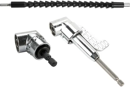 3 piezas de accesorios de taladro de ángulo recto de 105 grados, destornillador de vástago hexagonal, soporte de broca en ángulo, herramienta de