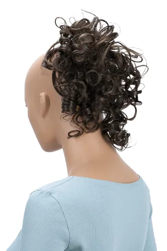 Miniatura 23 de CAISHA - Postizo Jumbo de Cabello Elástico para Recogidos Voluminosos y Rizos Desaliñados, Color Rubio Claro, G5L rubio claro #22T613 G5L