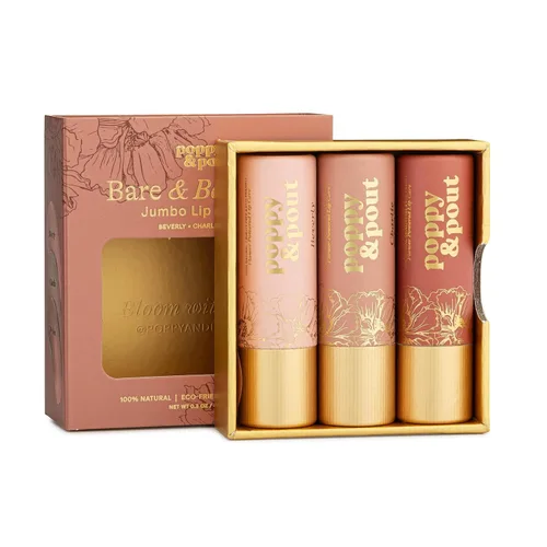 Miniatura 13 de Poppy & Pout Tintas labiales 100% naturales, tubos de cartón sostenibles, rellenados a mano, cera de abejas, vitamina E, aceite de coco, libres