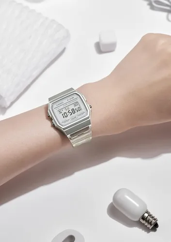 Miniatura 4 de Casio Colección de relojes importado de Japón F-91WS-7JH blanco