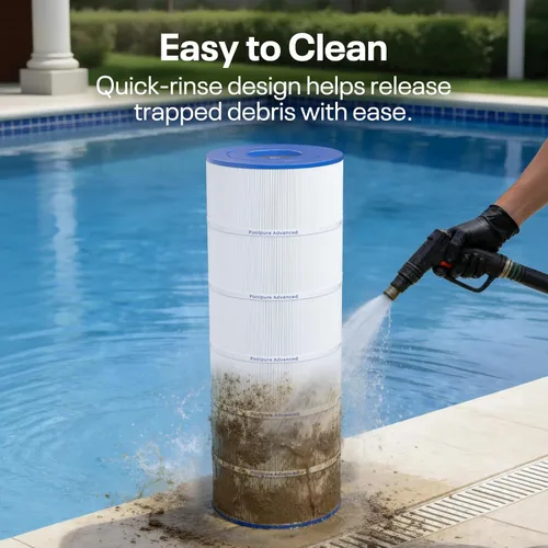 Miniatura 7 de POOLPURE Filtro PLFPA200S que reemplaza a PA200S, Hayward CX200XRE, Hayward SwimClear C200S, Ultral-D5, cartucho de filtro de 200 pies cuadrados, 1