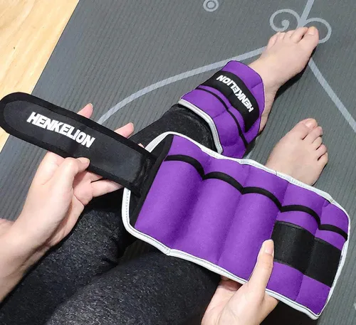 Miniatura 6 de Henkelion - Juego de 1 par de pesas ajustables, tobillo y muñeca, 2, 3, 5 y 10 libras, para gimnasio, entrenamiento, correr, levantamiento de pesas