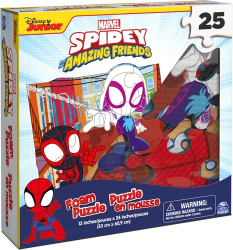 Miniatura 6 de Spin Master Games, Marvel Spidey and His Amazing Friends - Rompecabezas de espuma esponjosa, 25 piezas, juguetes de Spiderman, para edades de 4 años