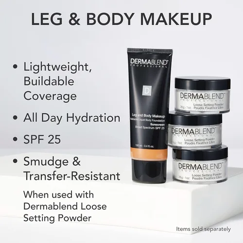Miniatura 3 de Dermablend Leg and Body Makeup Foundation with SPF 25 90N Medium Natural