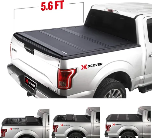 Miniatura 3 de Xcover - Cubierta rígida plegable para caja de camioneta de perfil bajo, compatible con camioneta F150 2015-2025 con caja de 5.6 pies