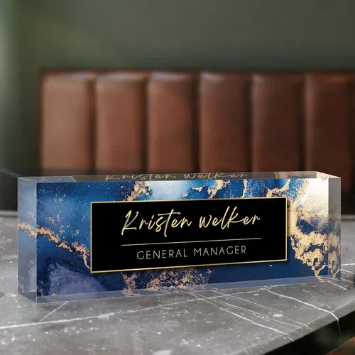 Miniatura 21 de Gowelly Placa de nombre personalizada para escritorio de oficina, placas de nombre personalizadas para escritorio, regalos personalizados