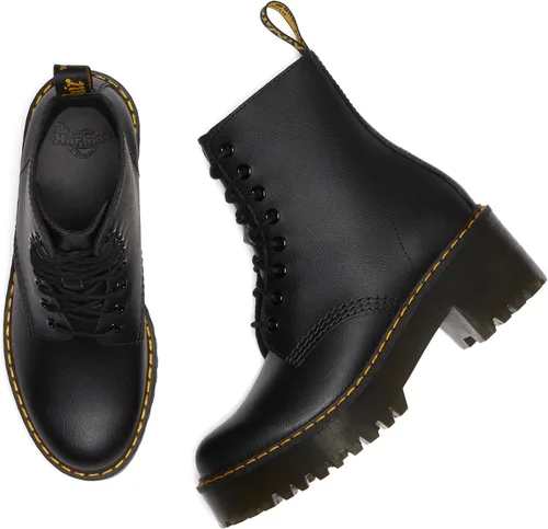 Miniatura 5 de Dr. Martens Botas con tacón y 8 ojales para mujer, estilo militar
