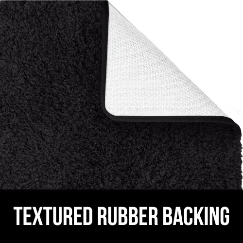 Miniatura 4 de GORILLA GRIP Alfombras de baño, ultra suaves, absorbentes, de felpa gruesa, lavables a máquina, microfibra de secado rápido, tapetes para ducha