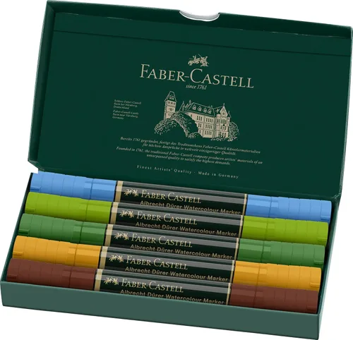 Miniatura 2 de Faber-Castell Albrecht Durer - Marcadores de acuarela Plein Air, cartera de 5, marcadores de acuarela para artistas