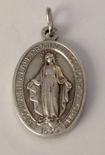 Miniatura 5 de MEDALLA MIRACULOSA - LA ORIGINAL - 100% HECHO EN ITALIA - MEDALLAS DE LOS SANTOS PATRÓN, Metal, No es una piedra preciosa
