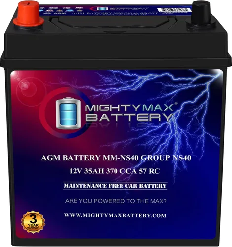 Miniatura 20 de Batería Mighty Max Battery MM-G35 de Arranque y Parada para Coche BCI Grupo Tamaño 35 12V 55Ah, 100RC, 650 CCA Batería de Coche AGM Recargable