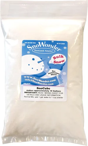 Miniatura 9 de SNOWONDER Nieve Instantánea de Polvo Artificial, También Excelente para Hacer Masa Viscosa de Nube - Mezcla para Preparar 1 Galón de Nieve Falsa