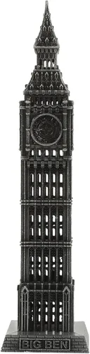 Big Ben Modelo 7.08 pulgadas Aleación Escritorio Arquitectura Escultura Hecho a Mano Vintage Hito Ornamento para el Hogar Oficina Cafetería
