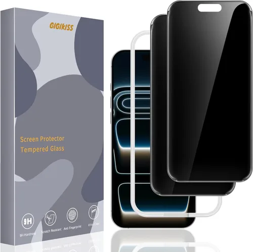 Miniatura 13 de GIGIKISS Paquete de 2 protectores de pantalla mate para iPhone 12 Pro Max de 6.7 pulgadas, protector de pantalla anti huellas dactilares