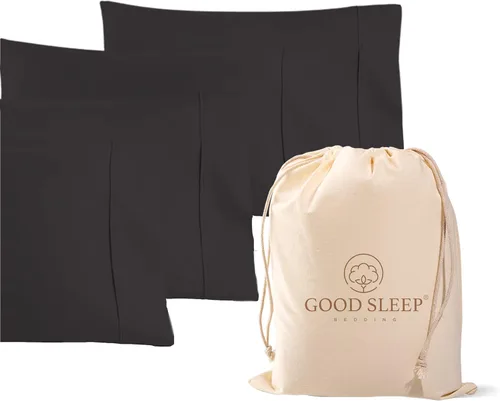 Miniatura 12 de Juego de 4 fundas de almohada estándar de 1000 hilos, 100% algodón egipcio, con algodón de fibra larga y tejido satinado, suaves y sedosas, como