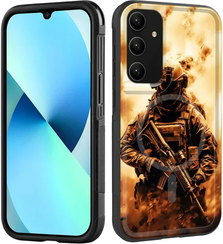 Miniatura 160 de Funda magnética para Galaxy A16 5G, [compatible con MagSafe] [protección contra caídas de grado militar] Funda resistente a prueba de golpes