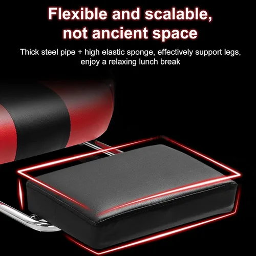 Miniatura 7 de Sillas de juegos para adultos, silla de computadora con reposapiés y respaldo alto ergonómico, luz LED, sillas giratorias de 360° en altura