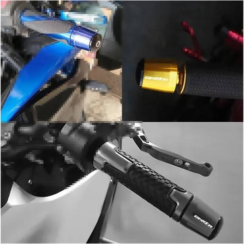 Miniatura 3 de Motocicleta para Suzuki GIXXER150 155SF 2021 GIXXER SF250 SF 250 7/8 pulgadas 0.866 in extremos de manillar de motocicleta CNC Aluminio Agarres Negro