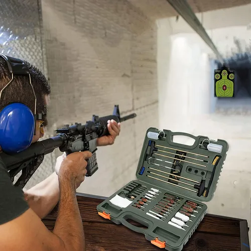 Miniatura 6 de BOOSTEADY Kit de Limpieza Universal de Armas Kit de Limpieza de Escopeta y Pistola con Estuche de Transporte Organizado y Ligero Suministros