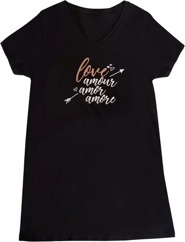Miniatura 15 de Smart & Sexy Camisa de dormir extragrande con cuello en V para mujer Amarillo