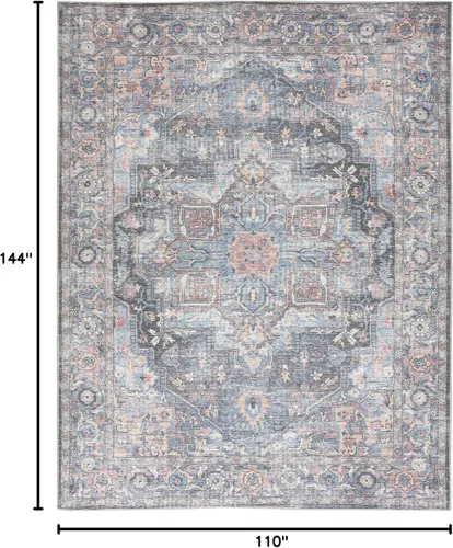 Miniatura 108 de Nourison Home New Concept - Alfombra lavable de 6 x 9 pies, fácil de limpiar, no se desprende, para dormitorio, sala de estar, comedor y cocina