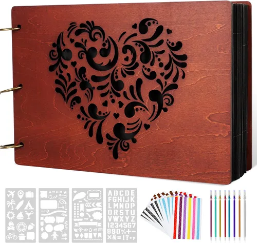 Miniatura 8 de Photo Album Refill Pages, for Giiffu DIY Scrapbook Photo 8.26x12.2inch Album, 20 Sheets / 40 Pages