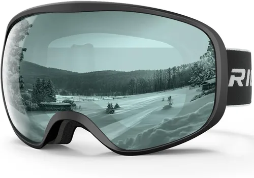 Miniatura 8 de Gafas de esquí de snowboard para hombres, mujeres, adultos, jóvenes, sobre gafas OTG/100% protección UV, antivaho/visión amplia
