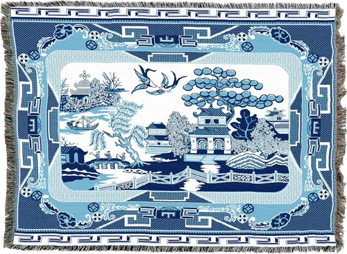 Miniatura 13 de Pure Country Weavers Manta de elefantes asiáticos, diseño de árbol de la vida, tejida de algodón, fabricada en los Estados Unidos (72 x 54 pulgadas)