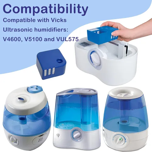 Miniatura 3 de Ontheone Paquete de 3 cartuchos de desmineralización PDC51V1 compatibles con los modelos de humidificador ultrasónico Vick V4600, V5100, VUL575