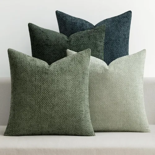 Miniatura 8 de MIULEE Paquete de 4 fundas de almohada para sofá, 16 x 16 pulgadas, fundas de almohada decorativas de felpilla suave color crema, fundas de cojín