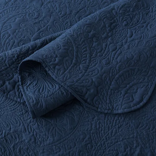 Miniatura 130 de HoneiLife - Juego de colcha de tamaño Queen, juego de ropa de cama de pana bordada de 3 piezas, colcha de lujo, ligera, cálida, para todas las Pana