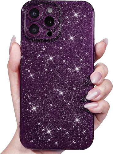 Miniatura 26 de Svanove Funda para iPhone 11 con Purpurina, Brillante Femenina Linda con Brillo Resplandeciente Reluciente Luminosa Funda de Teléfono para Mujeres