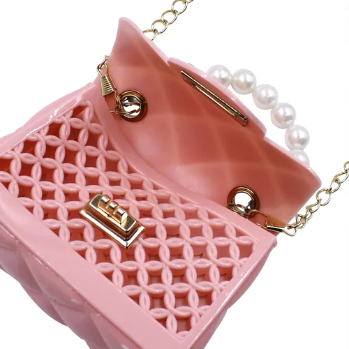 Miniatura 7 de Mini monederos de corazón para niñas pequeñas y pequeñas, lindo bolso cruzado de princesa, Rosa -Hueco