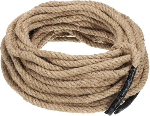 Miniatura 9 de PATIKIL Cuerda de yute de 1-1/2 pulgadas x 100 pies, cuerda de yute trenzada de manila, cuerda de yute gruesa natural, cuerda de arpillera