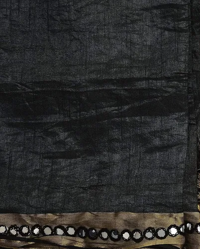 Miniatura 2 de Indian Hawker Dupatta de seda de plástico para mujeres y niñas con flecos