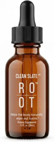 THEROOTBRANDS Root Wellness Clean Slate - por Dr. Rahm | Ácido silícico biodisponible con vitamina C añadida - (1.0 fl oz)