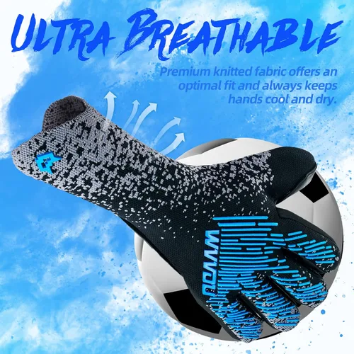 Miniatura 4 de WVVOU Guantes de Portero de Fútbol para Jóvenes y Adultos (Talla 7-10, 3 Estilos) Guantes de Portero de Alto Rendimiento Guantes de Fútbol