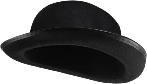 Miniatura 3 de SATINIOR Black Felt Bowler Derby Hats Bulk Men Women Halloween Costume Hats for Victorian Bolivian Cosplay Party Supplies