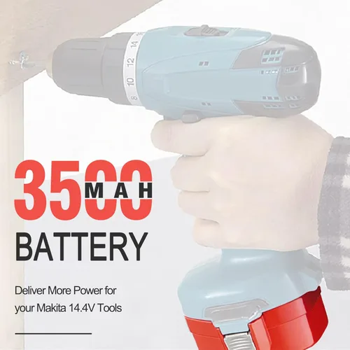 Miniatura 4 de Paquete de 2 baterías de repuesto de 14.4V 3.5Ah 1434 1433 PA14 1422 1420 1435 1435F 194172-2 193158-3 192600-1 6233d 6337d 6333d 6933fd D 6228 D