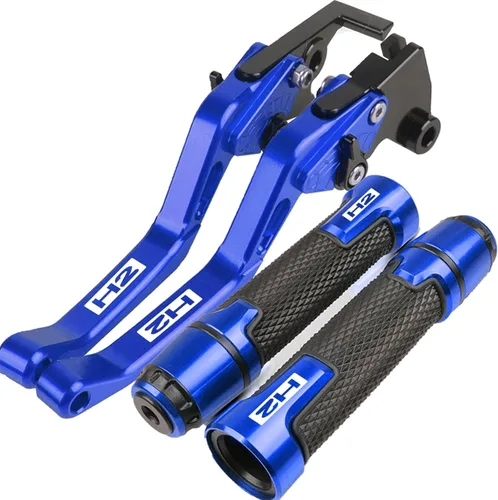 Miniatura 13 de DOUKI Para Kawasaki H2 H2R 2015 2016 motocicleta freno corto embrague palancas embrague embrague empuñaduras manillar extremos CNC accesorios