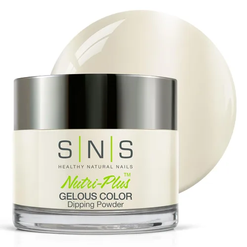 Miniatura 18 de SNS - Polvo de inmersión para uñas, polvo de inmersión de color geloso, Belvedere Lookout (amarillo, crema), color de uñas de larga duración dura 14