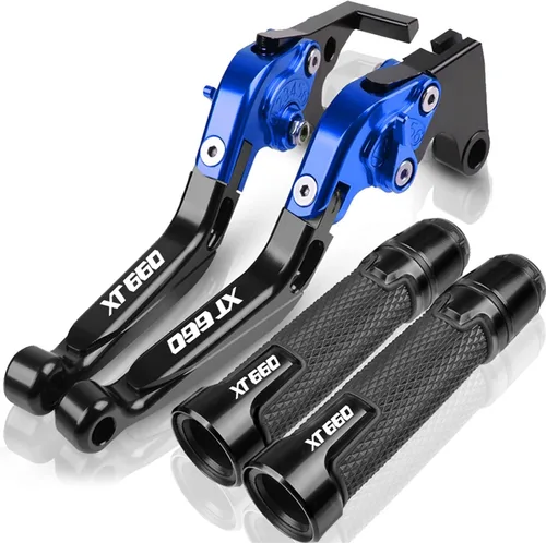Miniatura 10 de Para Yamaha XT660 XT660X XT660R XT660Z 2004-2020 Palancas de embrague de freno extensibles plegables para motocicleta, embrague de freno ajustables